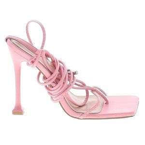 Mixx Shuz Y2K Pink Strappy Heels